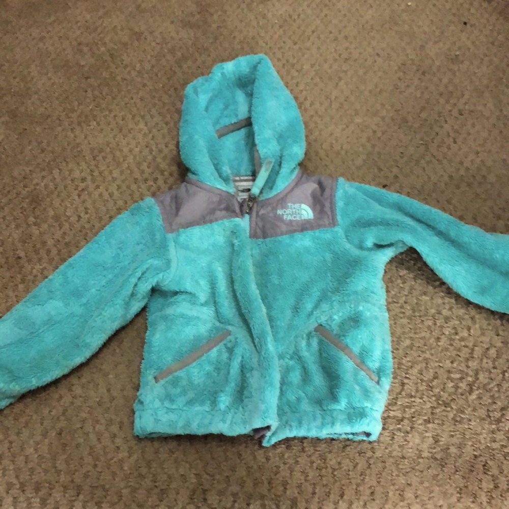 Mint colored baby north face